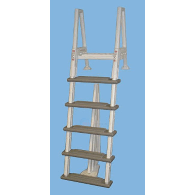 Confer Plastics Heavy Duty In Pool 5-Step Ladder w/ Barrier - CON6000B