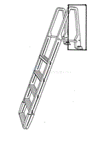 Confer Plastics Conversion Kit for 7100B AFrame Ladder to Inpool