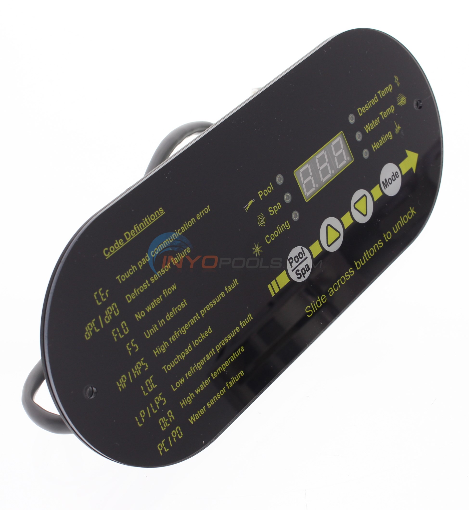 AquaCal CONTROL PANEL ASSEMBLY 100/120 4 BUTTON ECS0271