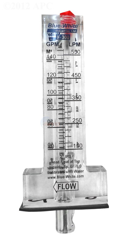Blue White Flowmeter, 2", F300, 40150 Gpm (f30200p)