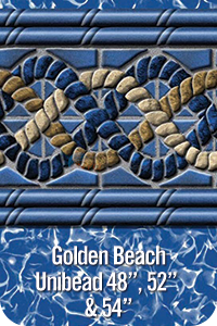 GLI 20' Round Golden Beach Pool Liner Unibead 54" 050020RDGOBUB54