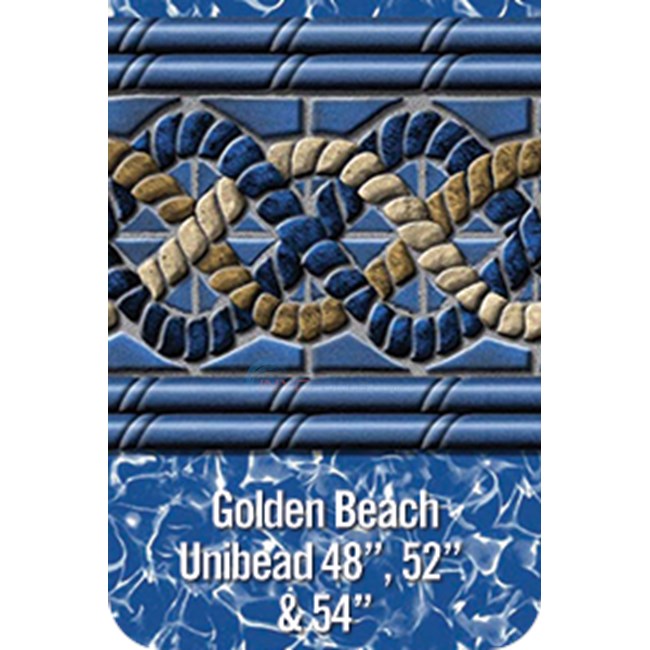 GLI 20' Round Golden Beach Pool Liner Unibead 54" - 050020RDGOBUB54