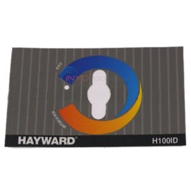 Hayward Label, Control Panel, H-series A. Ground (idxlbl1100)