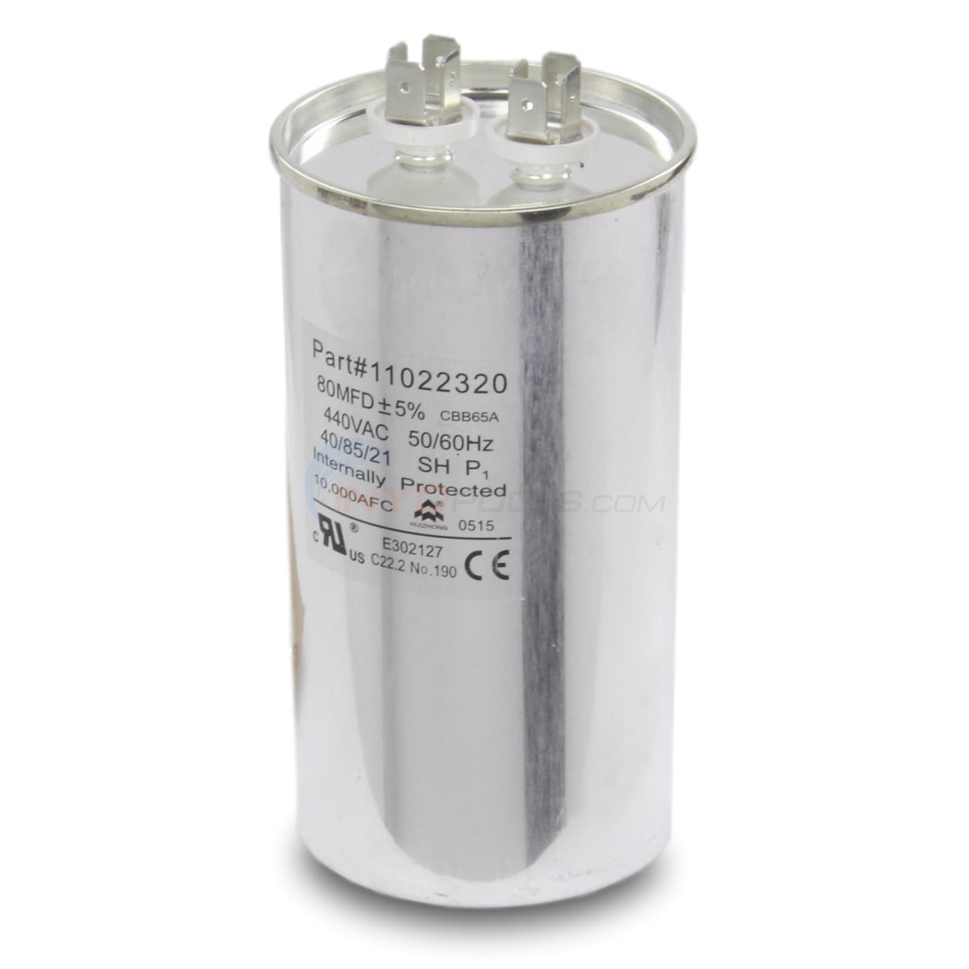 Hayward CAPACITOR, 80 UF, 370 VAC SMX11022320