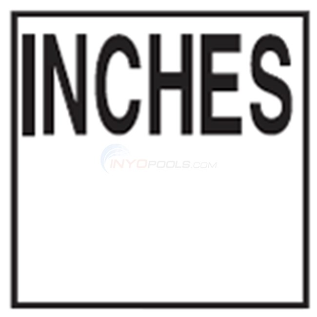 Inlays Depth Marker 6" Smooth Tile Inches (1 Tile) - C611537