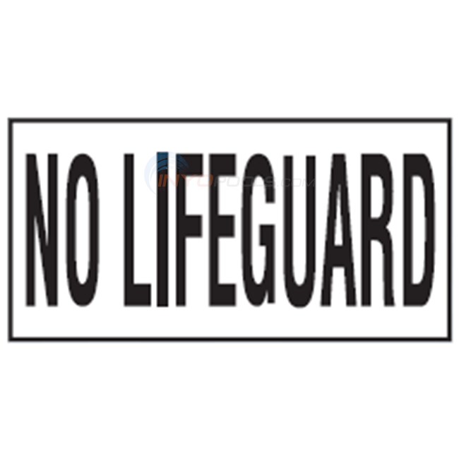 Inlays Depth Marker 6" Smooth Tile No Lifeguard Words (4" Letters-1 Tile 6"x12" - C611709