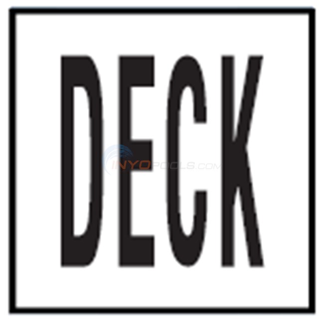 Inlays Depth Marker 6" Skid-Resistant Tile Deck (4" Letters)-1 Tile - C621747