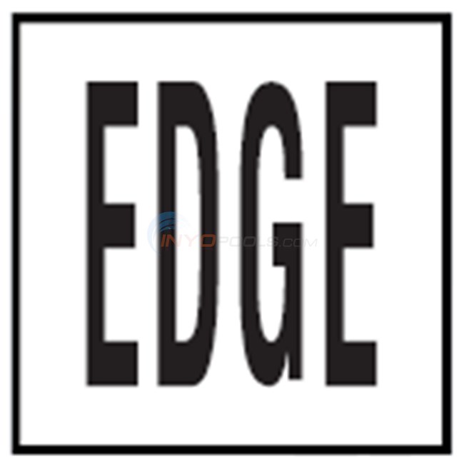 Inlays Depth Marker 6" Skid-Resistant Tile Edge (4" Letters)-1 Tile - C621753