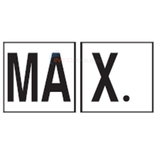 Inlays Depth Marker 8" Skid-Resistant Tile MAX. (2 Tile) - C822027