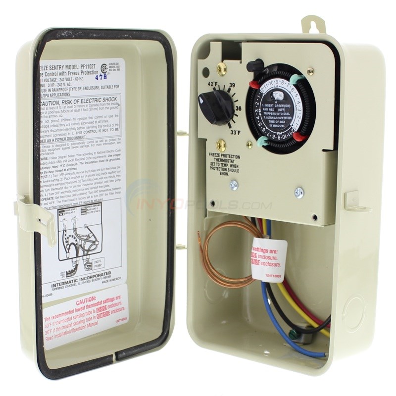Intermatic Freeze Protect Timer 240V PF1102T