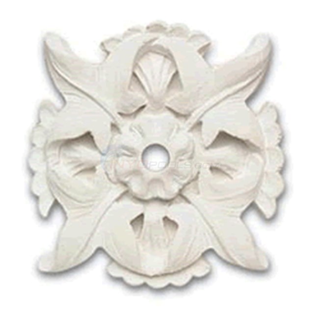 Pentair 4 Point Leaves Rosette Sconce, 6" x 6", Silver Nickel - 21706