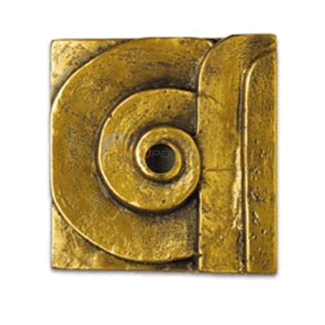 Pentair Art Deco Rosette Sconce, 5 1/4" x 5 1/4", Brass - 22404