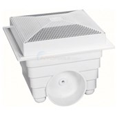 18"X18" SUMP & GRATE DOMED WHITE 2PK