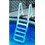 Confer Plastics In Pool 5-Step Ladder w/Barrier - 6100B