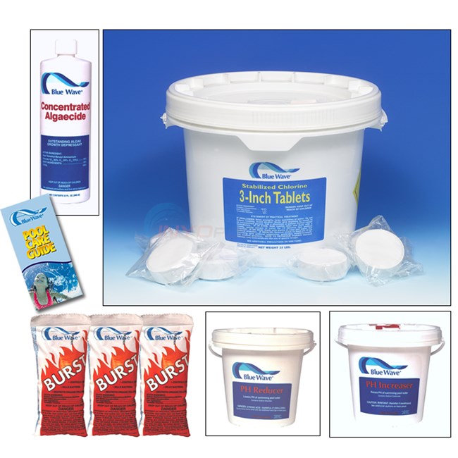 Blue Wave Chemical Sample Kit-Small (A/G Pools up to 24 Foot Rnd) - NY992