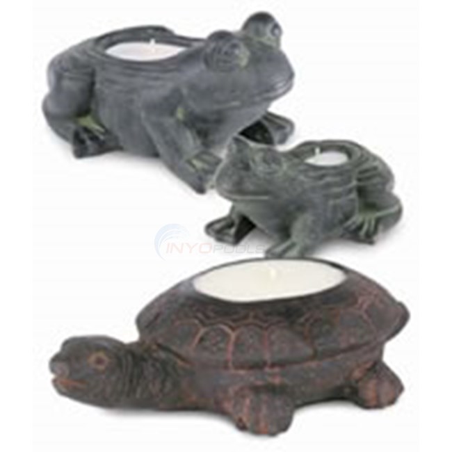 Ceramic Frog, Large, 11.5", Ivory - P00135