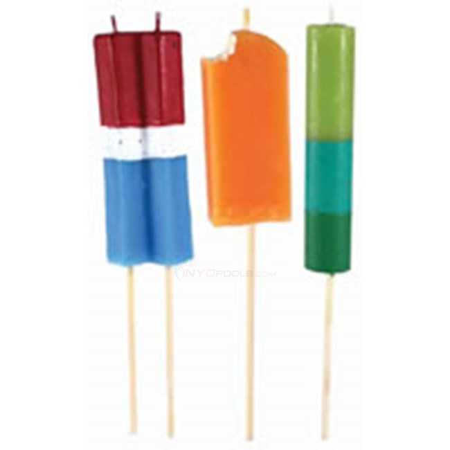 Candle, IcePop Mini Torches, 3Pk - P02515