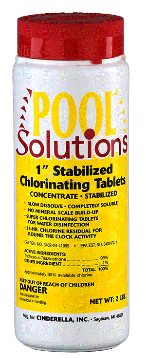 1 Inch Chlorine Tablets 2 Lb. Jar P14002DE