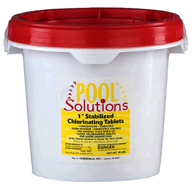 Pool Solutions 1 Inch Chlorine Tablets 10 Lb - P14011DE