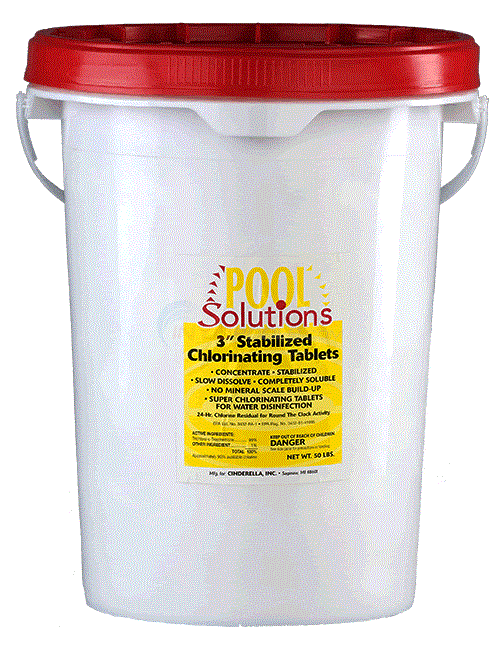 3 inch Chlorine Tablets 100 lbs. P27100DE