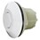 Contemporary Flush Button, White (B225-WF)