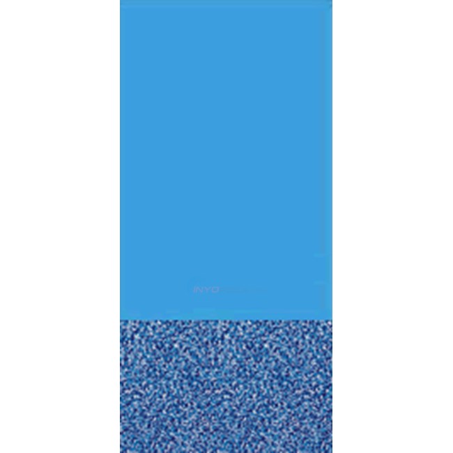 27 Round Plain Blue Wall W/ Blue Stone Floor Pool Liner Overlap 48/52 - Clearance - 8-PF53007