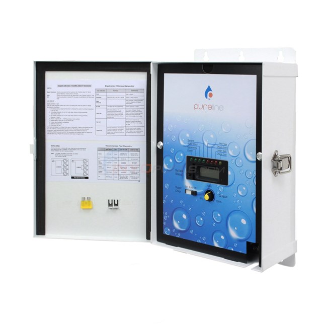 Pureline Pool Salt System 20,000 Gallons, Chlorine Generator, Control Panel & Salt Cell - Model PL7701