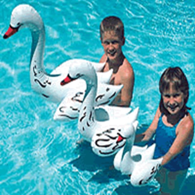 Poolmaster 19" Inflatable Floating Swan (Single Float) - POM81420
