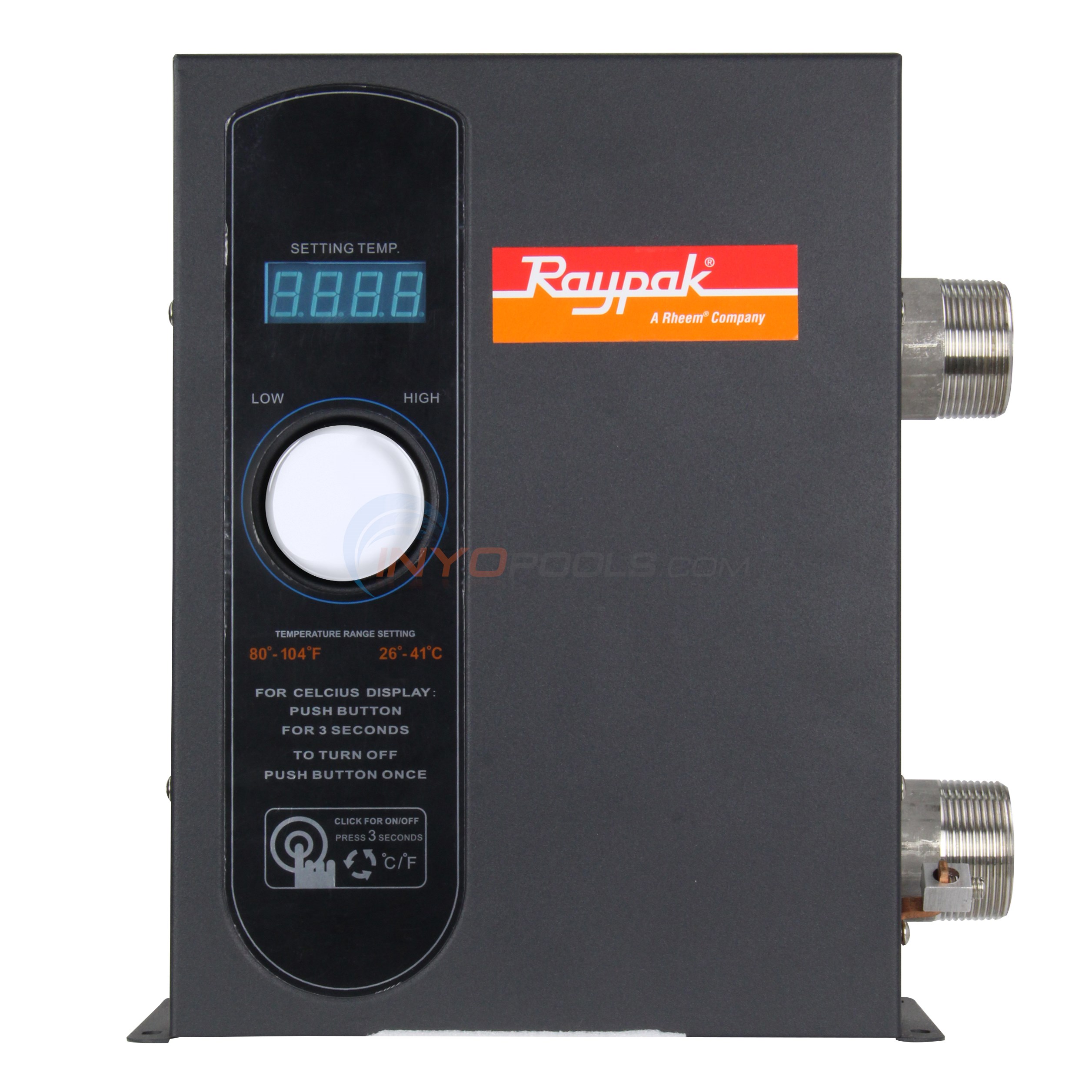 Raypak E3T Electric Digital 11kW Pool/Spa Heater 017122