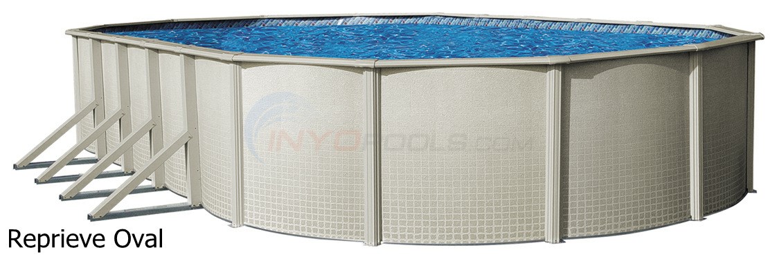 Wilbar Reprieve 18' x 33' Oval 48" Steel Above Ground Pool (Skimmer