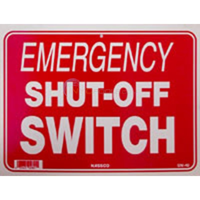 Swimming Pool Sign - Off Switch - NSSSW40