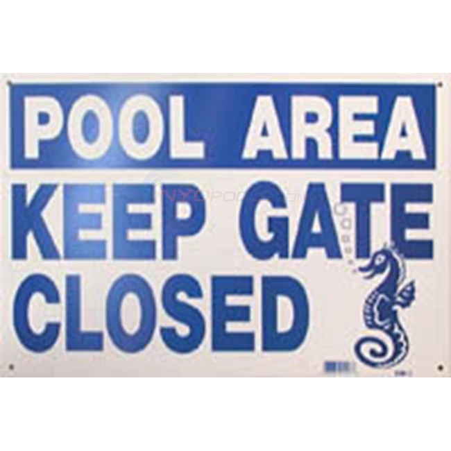 Swimming Pool Sign - Closed Sign - NSSSW7