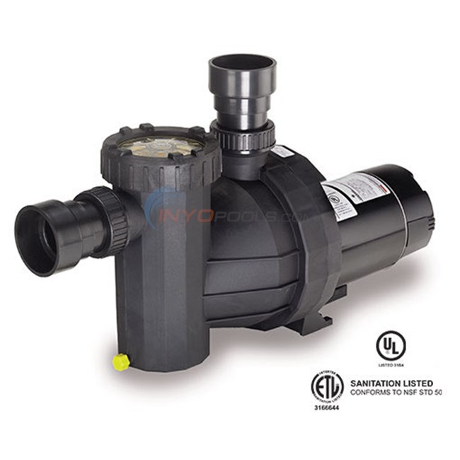 Speck 72 2 HP 3 Phase Single Speed High Flow Pool Pump (72-IV) - IG233-1150F-000