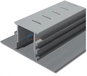 Adjustable Height Paver Drain Grey (8) 10 Ft. SECTIONS (80 FEET)