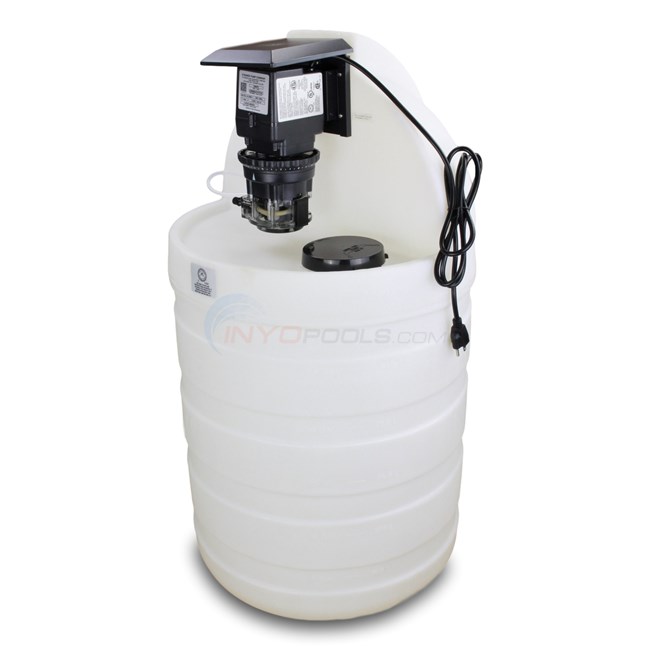 Stenner Pump with 30 Gal. Natural Tank System, Gray - S3N85MJL1A1S