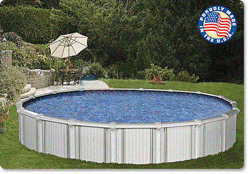 Trinidad 27' Round 52" Aluminum Above Ground Pool PTRN2754APAAARJ1