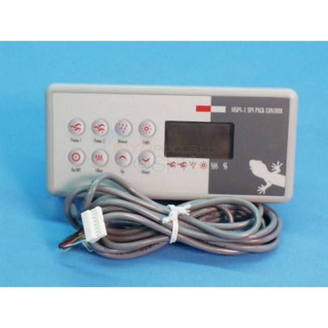 Spa Side, 8 Btn Touchpad w/Display,10ft cable,8 pin - TSC8-GE2