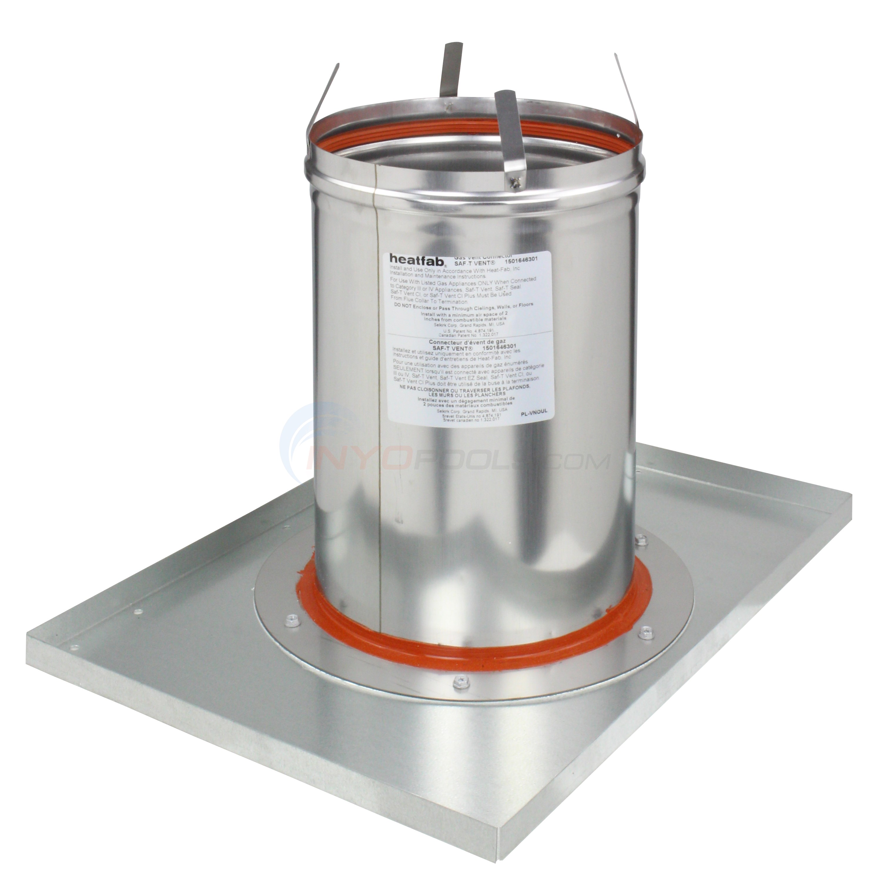 Hayward Indoor Pos. Pressure Horizontal 8" Vent Adapter Kit H300FD