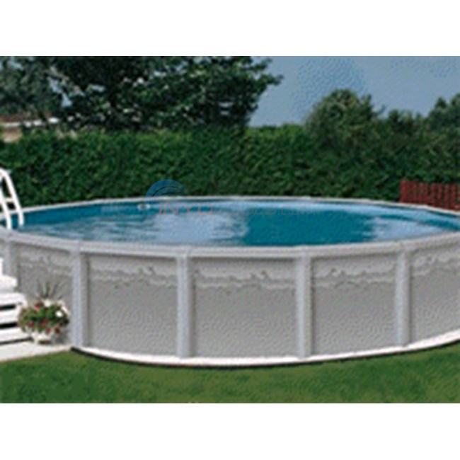 Vogue Virtuo 30 Ft. Round Steel Wall Pool with 8 Inch Toprail - NB225