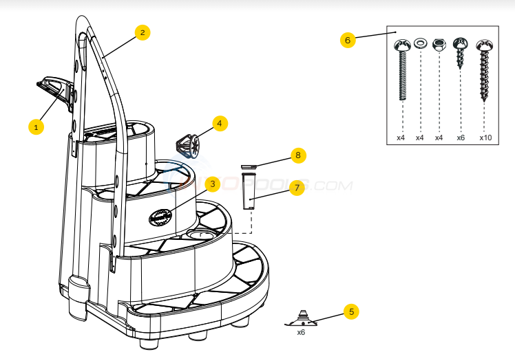 Innovaplas Majestic 8005-S-B Step Parts - INYOPools.com