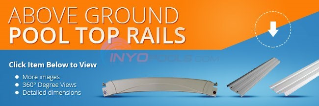 Top Rails for 8' Round Above Ground Pools (Resin) Diagram