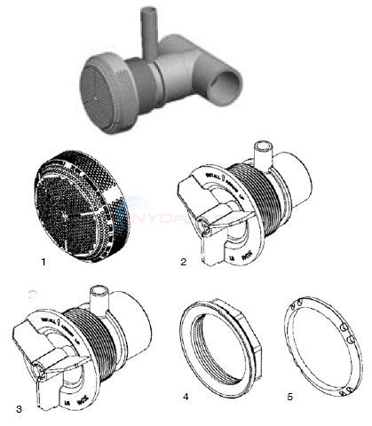 Balboa 211 GFM Suction Fittings Diagram