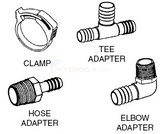 Ozone Tubing, Clamps & Adapters Diagram