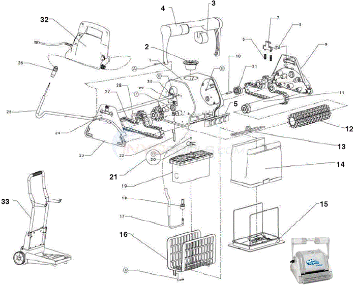 Maytronics Dolphin Pro Parts - INYOPools.com