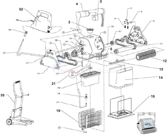 Maytronics Dolphin Pro Parts - INYOPools.com