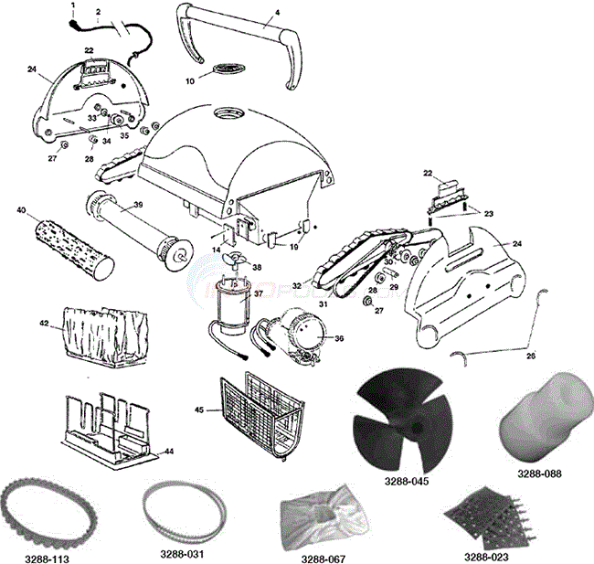 Leslie's Merlin Cleaner Parts