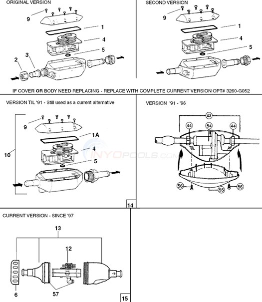 Polaris Back Up Valves Parts