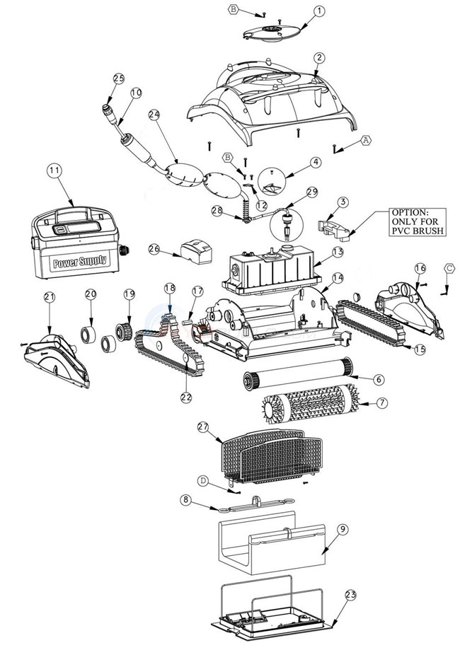 Maytronics Dolphin Endeavor Parts - INYOPools.com