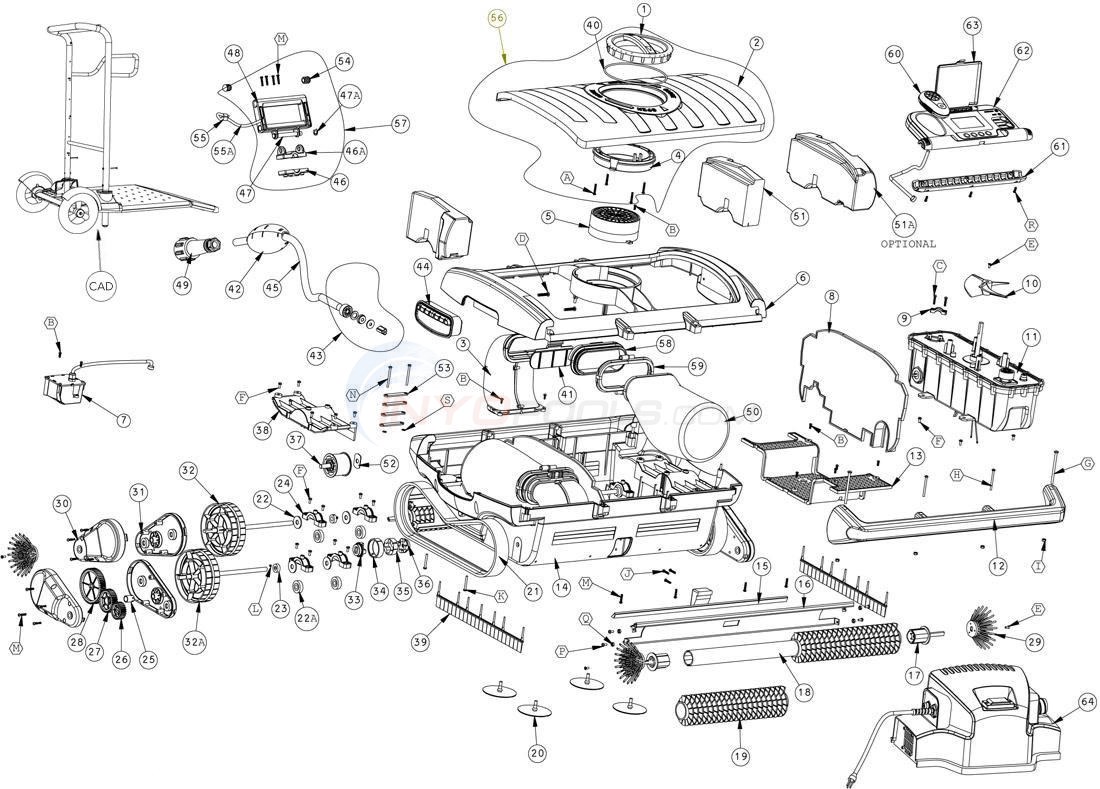 Maytronics Dolphin Wave XL Parts - INYOPools.com