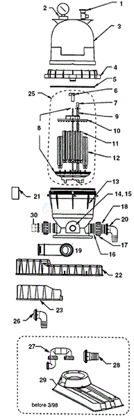 Pentair Warrior D.E. Filter Parts - INYOPools.com
